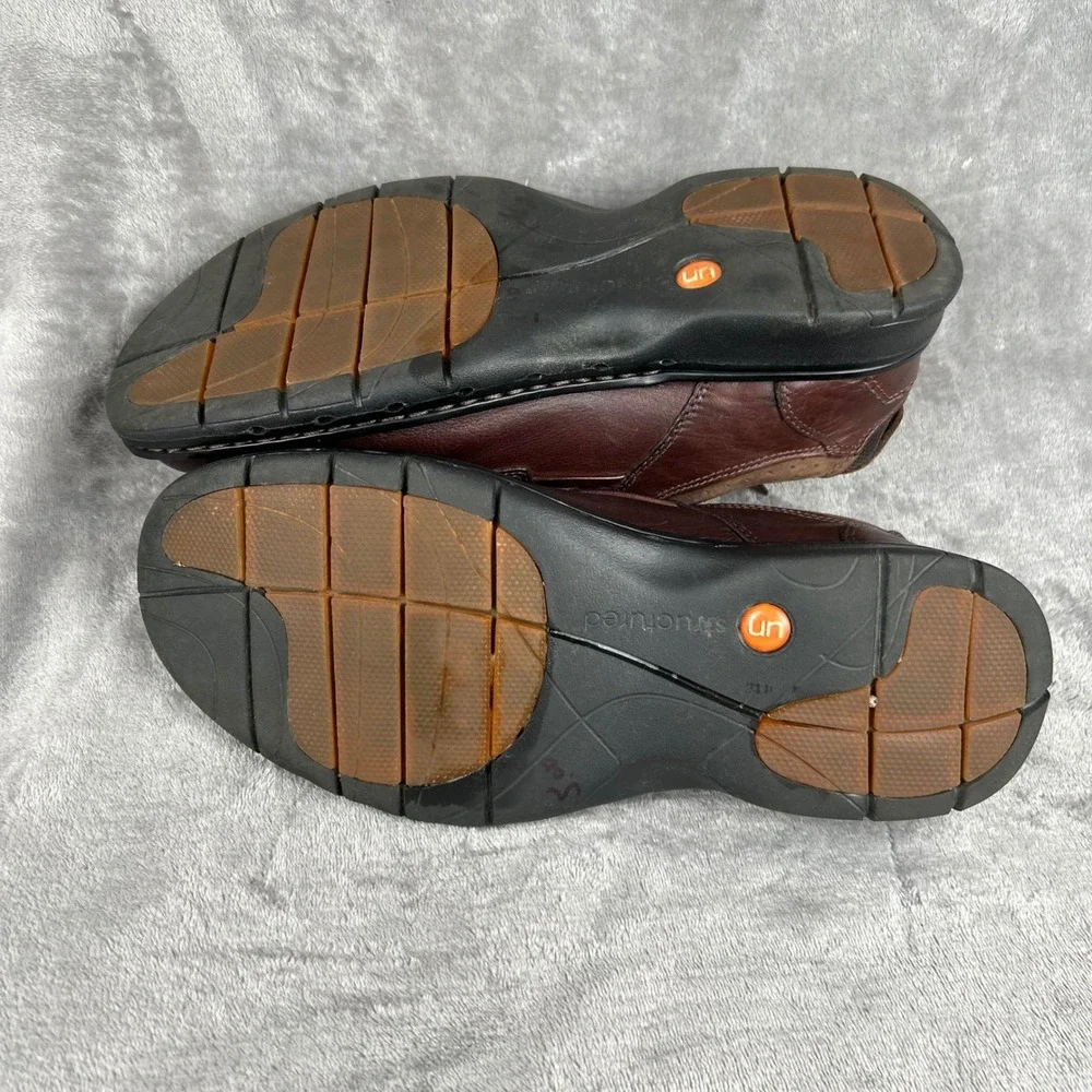 Clarks Unstructured Un.Laredo Brown Leather Lace Up Shoes Mens 10.5 M 85012